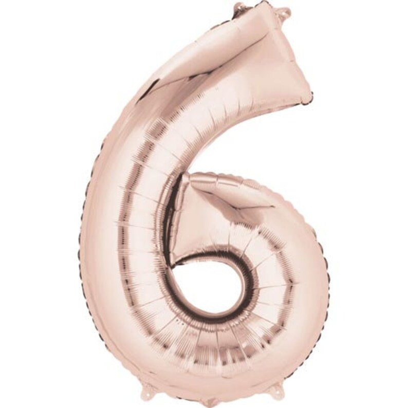 Rose Gold Number Balloon 35 7th Rose Gold Number Seven Balloon Rose Gold Balloon 35 Inch Rose Gold Number 7 Balloon