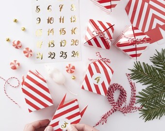 Red House Advent Calendar Boxes Fill Your Own Advent - Etsy