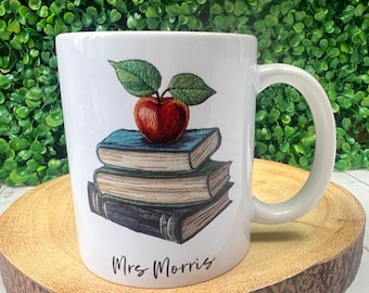 Personalised Teacher Thank You Gift, Teacher Mug, Teaching Assistant Gift, Teacher Appreciation Gift, End of Term Gift, Nursery Teacher