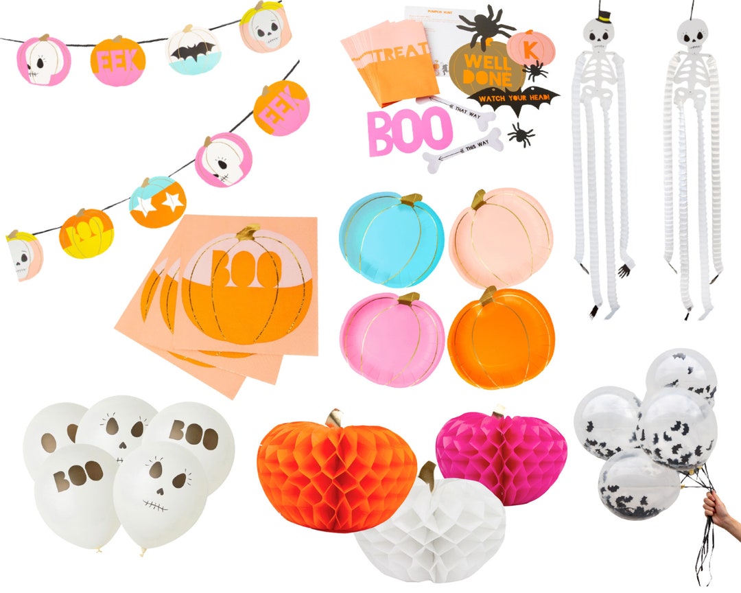 Pastel Pink Halloween Decorations Halloween Balloons Etsy