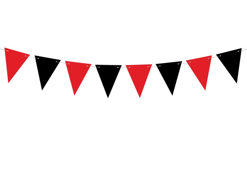 Décorations de fête de pirate, fête d'anniversaire de pirate, décor de pirate, articles de fête de pirate, ballons de pirate, assiettes de pirate, bannière de fête de pirate Flag Bunting