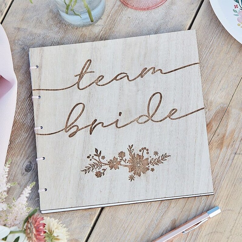 Team Bride Guest Book Hen Party Guest Book Bachelorette Etsy UK