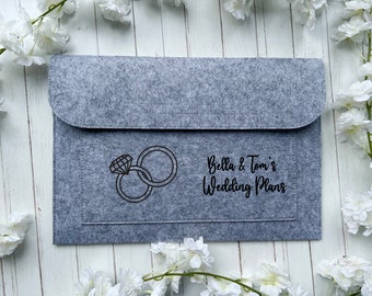 Personalised Wedding Planning Folder, Engagement Gift, Wedding Planner Folder, Bride to Be Gift