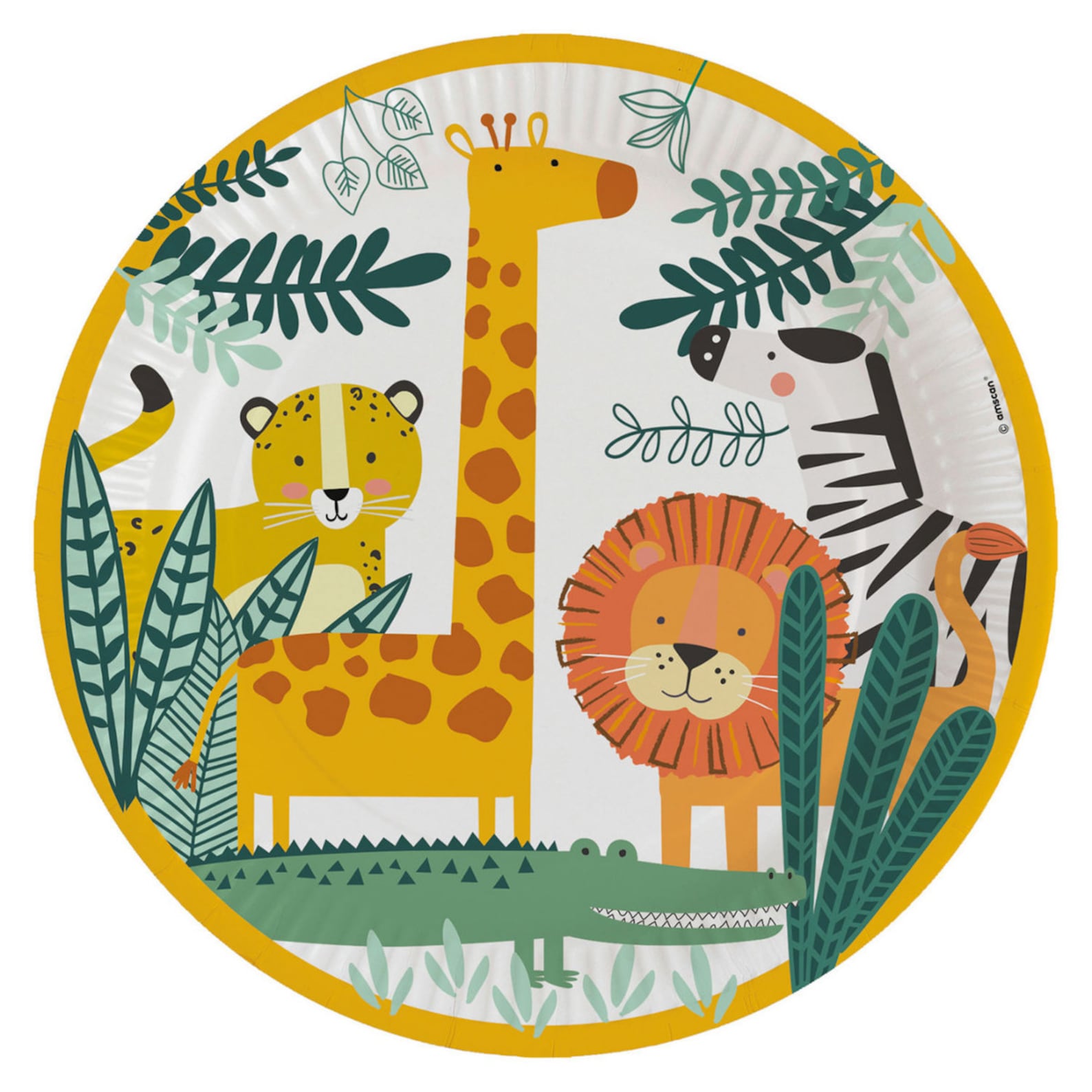 8 Safari Party Plates Jungle Party Plates Safari Birthday Etsy