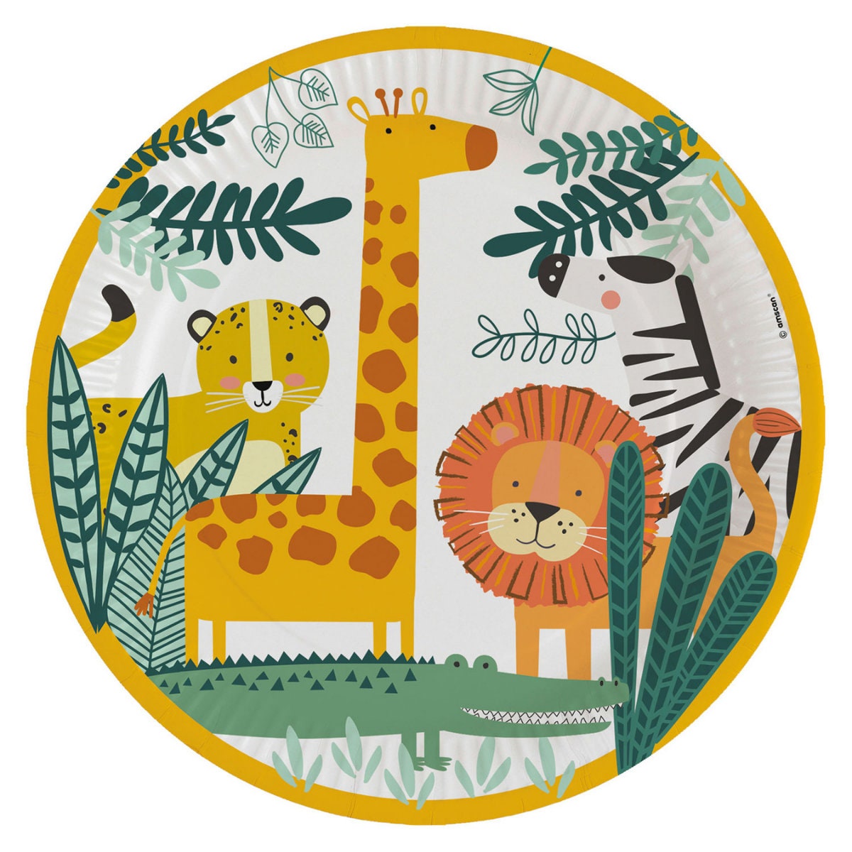 party plates safari theme