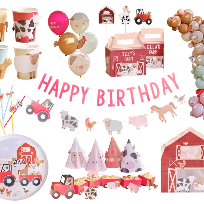 Farm Birthday Decorations - Etsy