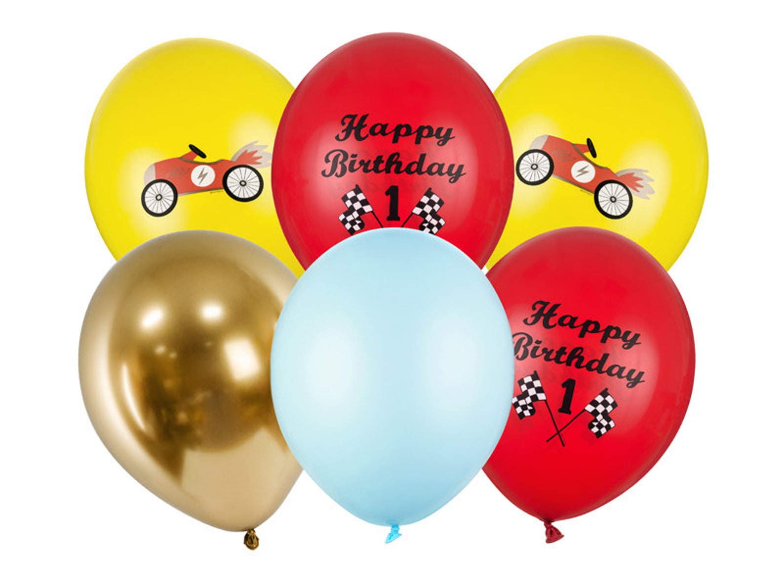 6 Pcs Hot Car Themed Balloons/Hot Race Car Birthday Party Supplies Baby Shower P