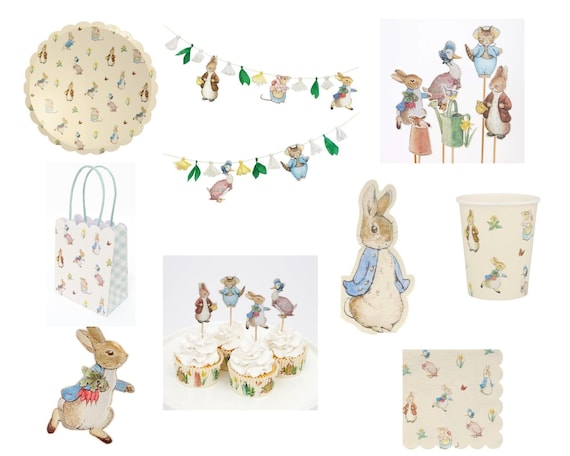 Peter Rabbit Party Decorations, Peter Rabbit Cake Toppers, Peter