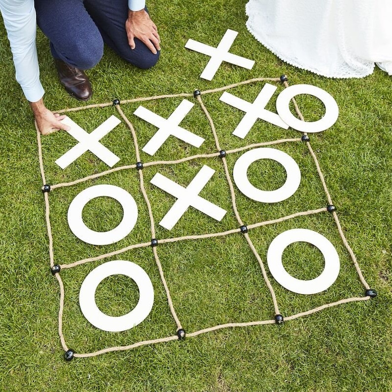 Giant Noughts and Crosses Wedding Lawn Game Outdoor Games Etsy Australia
