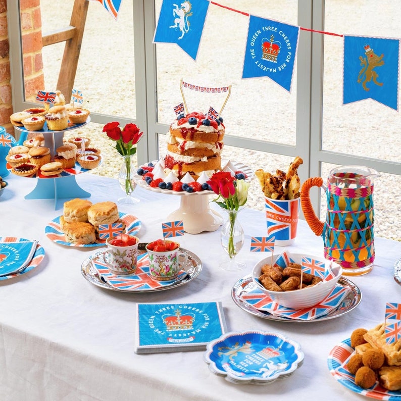 Queens Jubilee Party Decorations Union Jack Flag Bunting Etsy UK