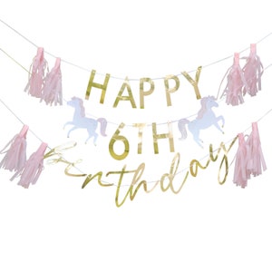 Princess Happy Birthday Banner, Princess Bunting, Princess Birthday Party Decorations, Princess Party Theme, Princess Party Supplies