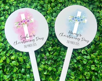 Personalised Christening Cake Topper, Baptism Cake Topper, Holy Communion Cake Topper, Cake Decoration, Custom Cake Topper