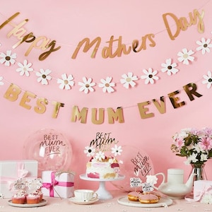 Mothers Day Decorations, Mothers Day Banner, Mothers Day Balloons, Mothers Day Bunting, Happy Mothers Day Decor, Mothers Day Gift, Gifts Mum