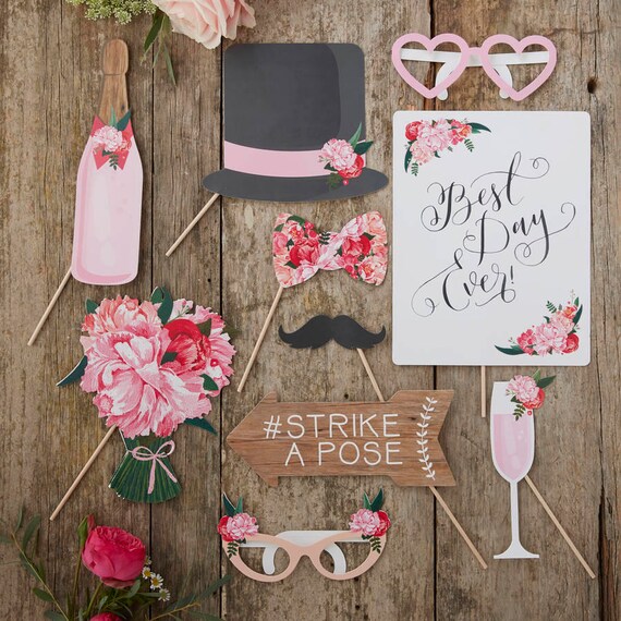 Diy wedding on sale photo props