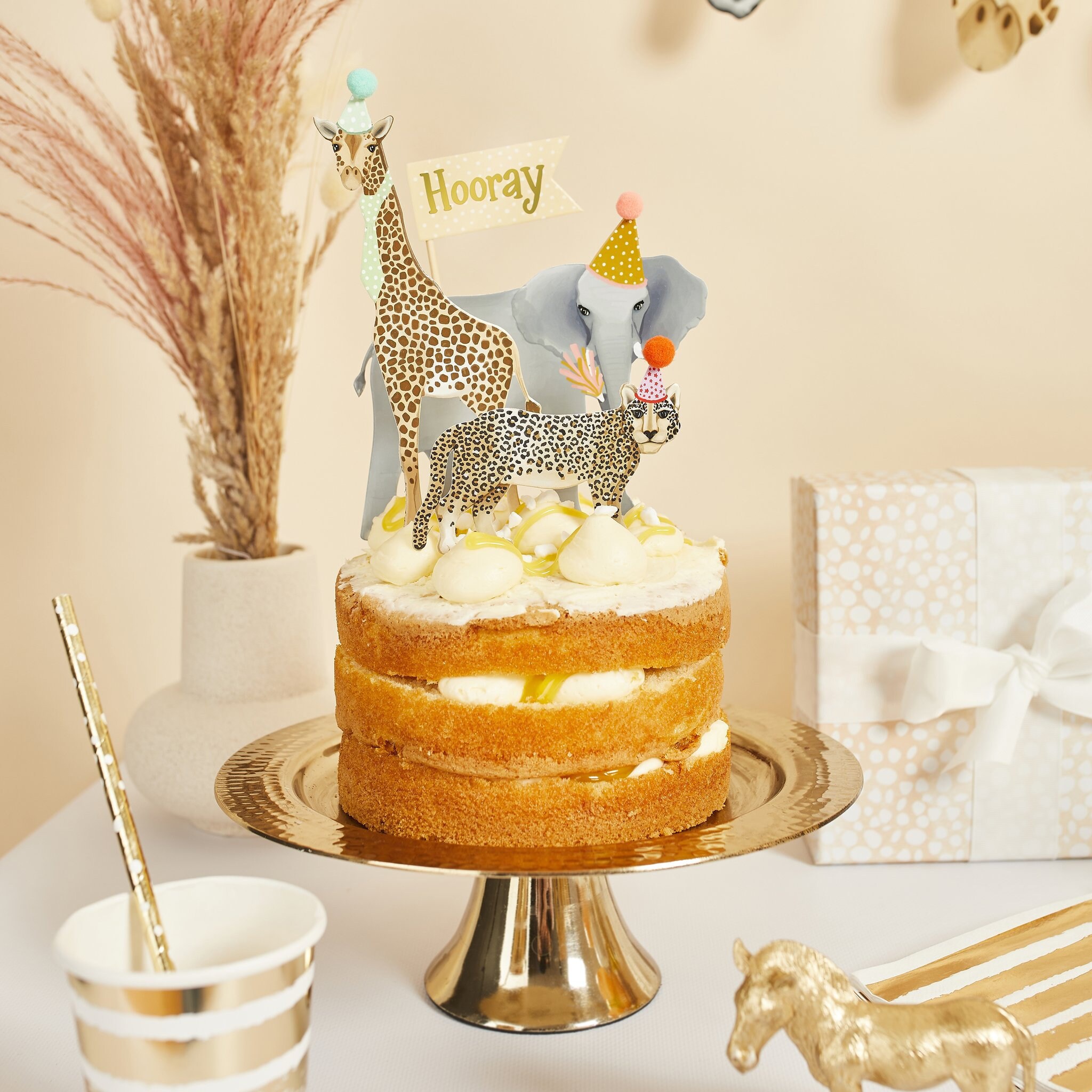 Safari Cake Topper Jungle Cake Topper Safari Birthday - Etsy