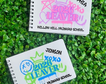 Personalised School Leavers Book, Year 6 School Leavers Message Book, Class of 2026, Year 6 Keepsake, Last Day Of Primary School, Graffiti