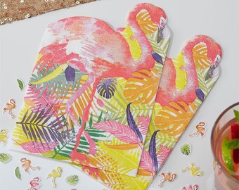 20 Flamingo Paper Party Napkins, Flamingo Birthday Flamingo Party Supplies, Flamingo Fun, Birthday Party, Tropical Party, Pink Napkins, Luau