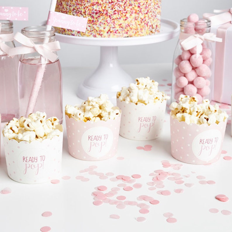 Girl Baby Shower Pink Baby Shower Decor New Arrival Gender Reveal Decor New Baby Pink Straw Baby Shower Straws Personalised Straws