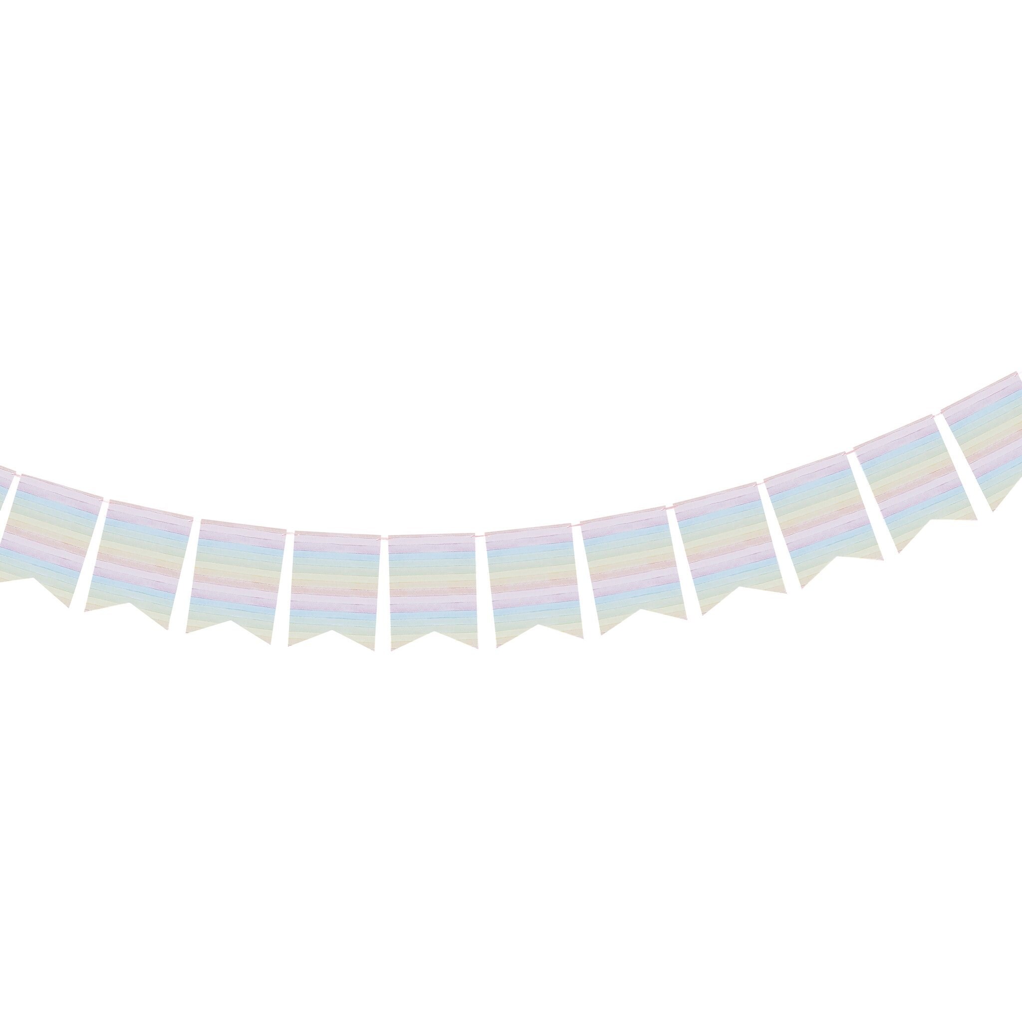 Pastel Rainbow Party Decorations, Pastel Party Plates, Rainbow