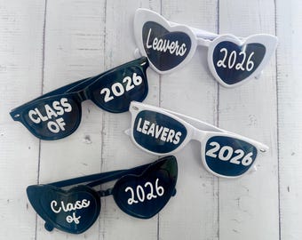 School Leavers Sunglasses, Year 6 School Leavers, Class of 2026, Photo Props, Last Day Of Primary, Heart Sunglasses, School leaver gift