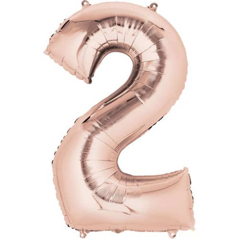 Rose Gold Number Balloon 35 7th Rose Gold Number Seven Balloon Rose Gold Balloon 35 Inch Rose Gold Number 7 Balloon