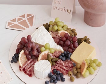 Hen Party Grazing Board Kit, Food Platter, Charcuterie Board Kit, Bridal Shower, Bachelorette, Rose Gold Grazing Board, Cheese Board