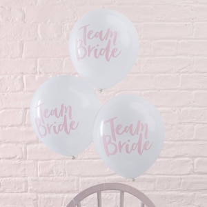 10 Hen Party Balloons, Team Bride Balloons, Bridal Shower, Hen Party Decor, Bachelorette Party, Bachelorette Decor