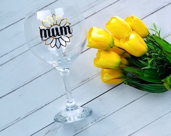 Personalised Gin Glass, Mothers Day Gift, Gift for Her, Gin Lovers Gift