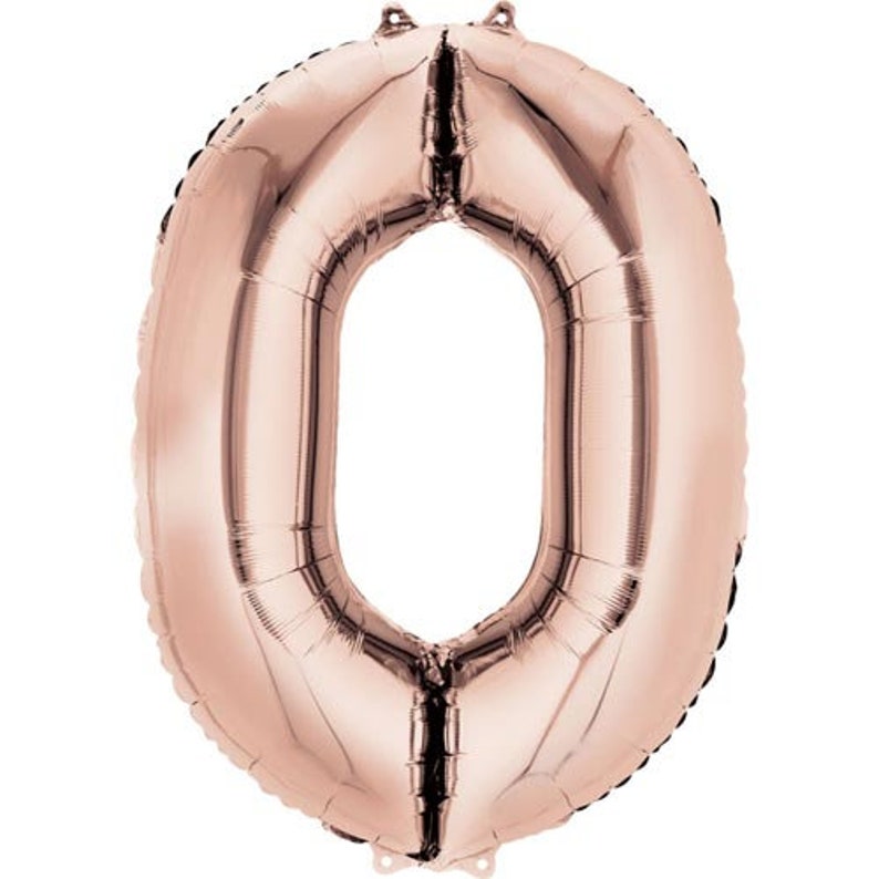 Rose Gold Number Balloon 35 7th Rose Gold Number Seven Balloon Rose Gold Balloon 35 Inch Rose Gold Number 7 Balloon