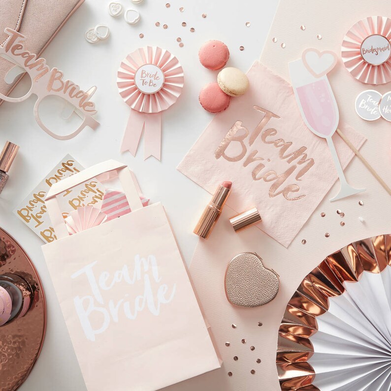 Selfie Props Rose Gold Hen Hen Party Bachelorette Rose Gold Photo Booth Props Photo Booth Bachelorette Game Team Bride Hen Game