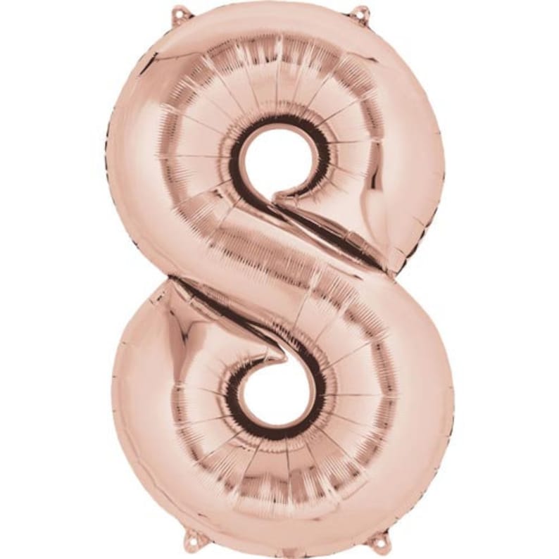 Rose Gold Number Balloon 35 7th Rose Gold Number Seven Balloon Rose Gold Balloon 35 Inch Rose Gold Number 7 Balloon
