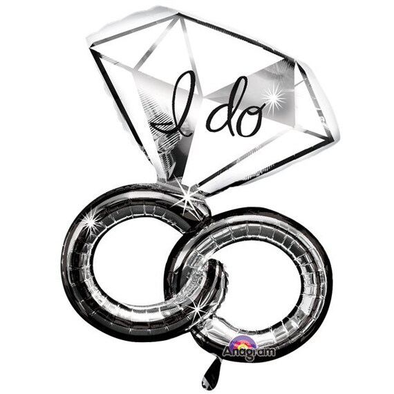 Giant Engagement Ring Balloon I Do Balloon Diamond Ring Balloon Engagement Balloon Hen Party Balloon Bachelorette Bridal Shower Balloon