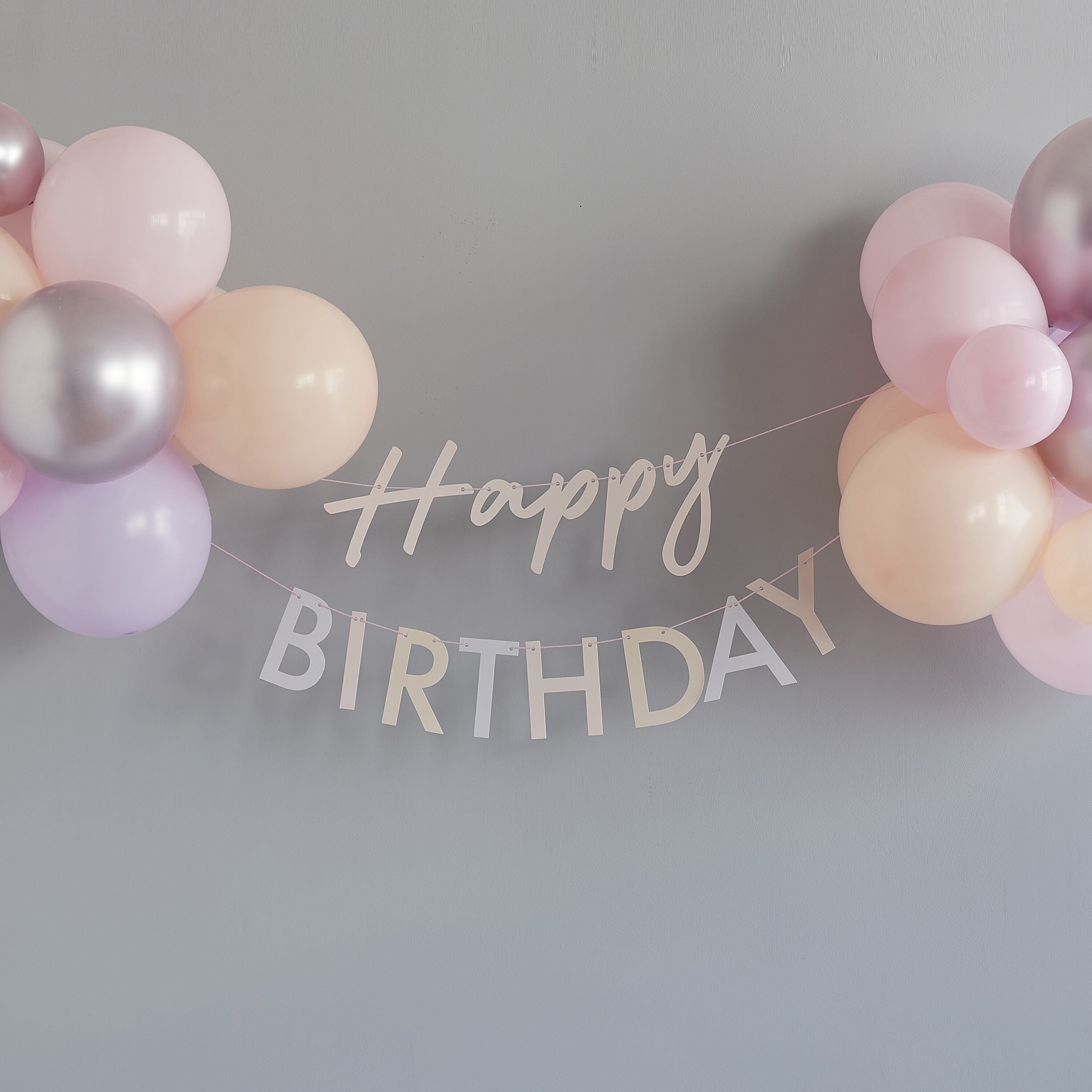 3 Pastel Happy Birthday Balloons, Pastel Birthday Decorations, Pastel Party  Decor, Girls Birthday Party Decorations, Double Layered Balloons