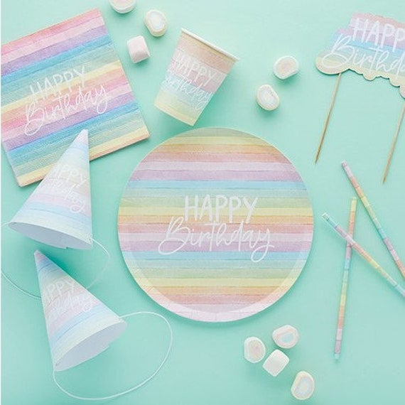 Pastel Rainbow Party, Online Party Supplies + Decorations