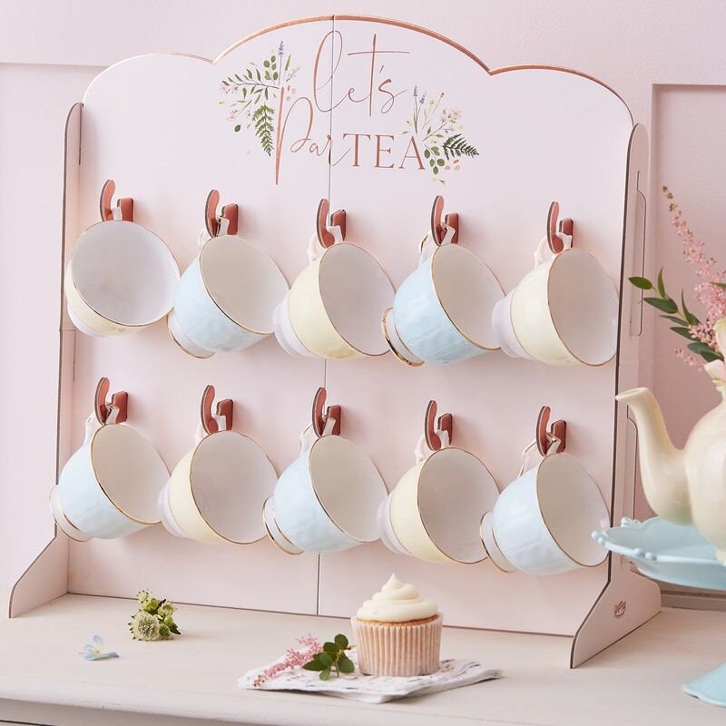 Tea cups cheap with stand