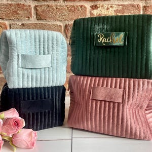 Personalised Make up bag, Gift for Her, Bridesmaid Gifts, Bride Gifts, Travel toiletry bag, Mothers Day gift, cosmetic bag,