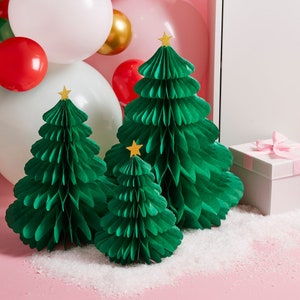 3 Honeycomb Christmas Trees Fireplace Decorations Christmas - Etsy UK