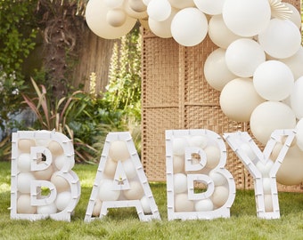 BabyBallon Mosaik Rahmen, Baby Shower Ballon Mosaik Ständer, Baby Shower Ballons, Ballon Mosaik Ständer, Neutrale Baby Shower