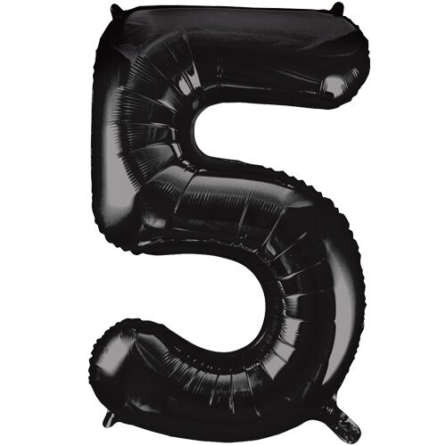 Giant 34 Black Number Foil Balloon Black Party Balloon - Etsy UK