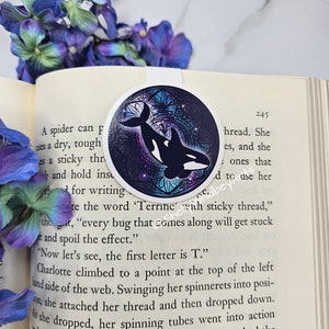 Galaxy Orca Mandala Magnetic Bookmark