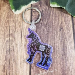Unicorn Acrylic Keychain