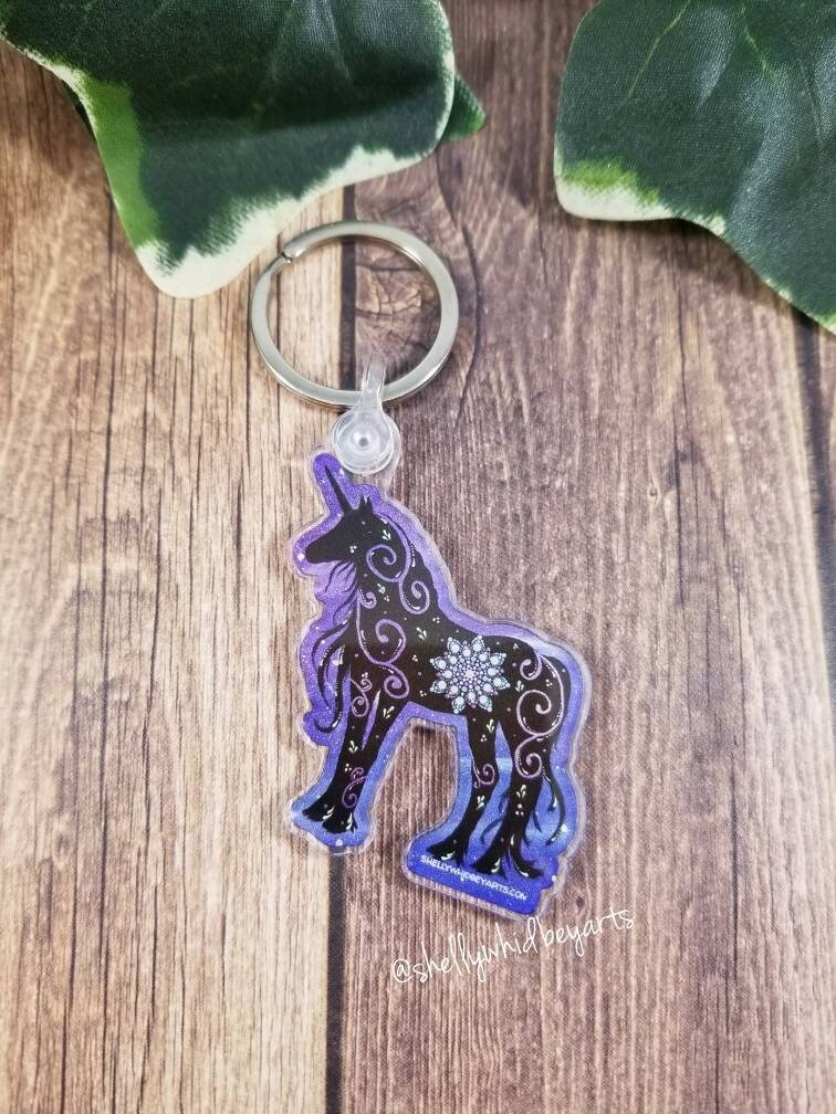 Unicorn Acrylic Keychain gifte gifts gifted