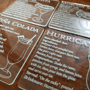 Cocktail Recipe Coasters