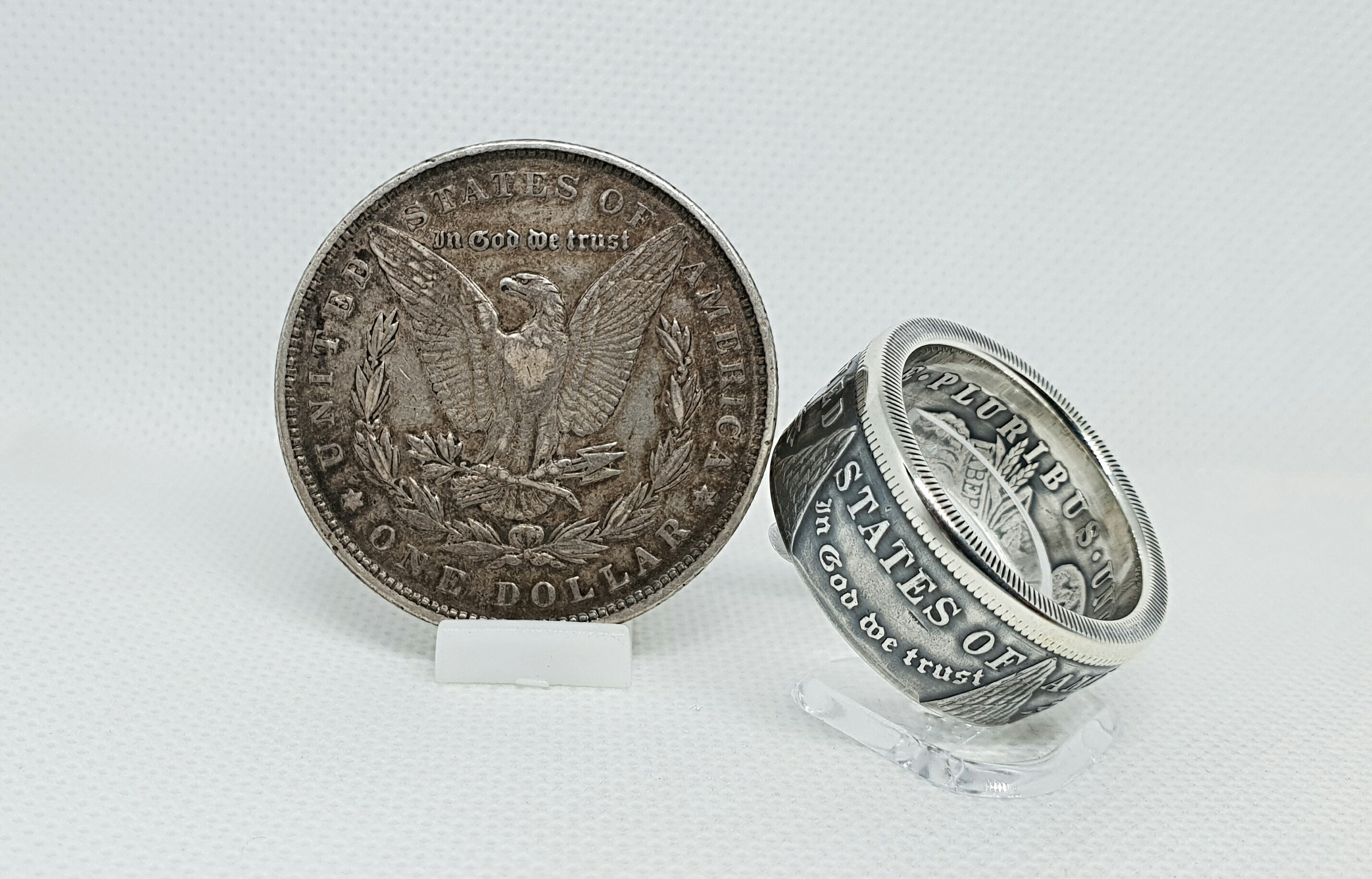 United States 1 Dollar Morgan Silver Coin Ring corner Ring Etsy UK