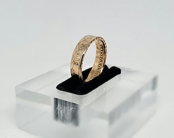 Gold 20 Franc Napoleon III coin ring