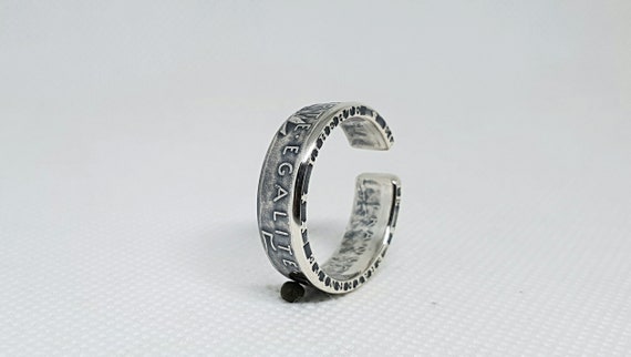 Bague Alliance En Argent Style 'coin Ring' - Pièce De 5 Francs Semeuse, Marque AntiqueCoinRings, Neuve Avec étiquettes