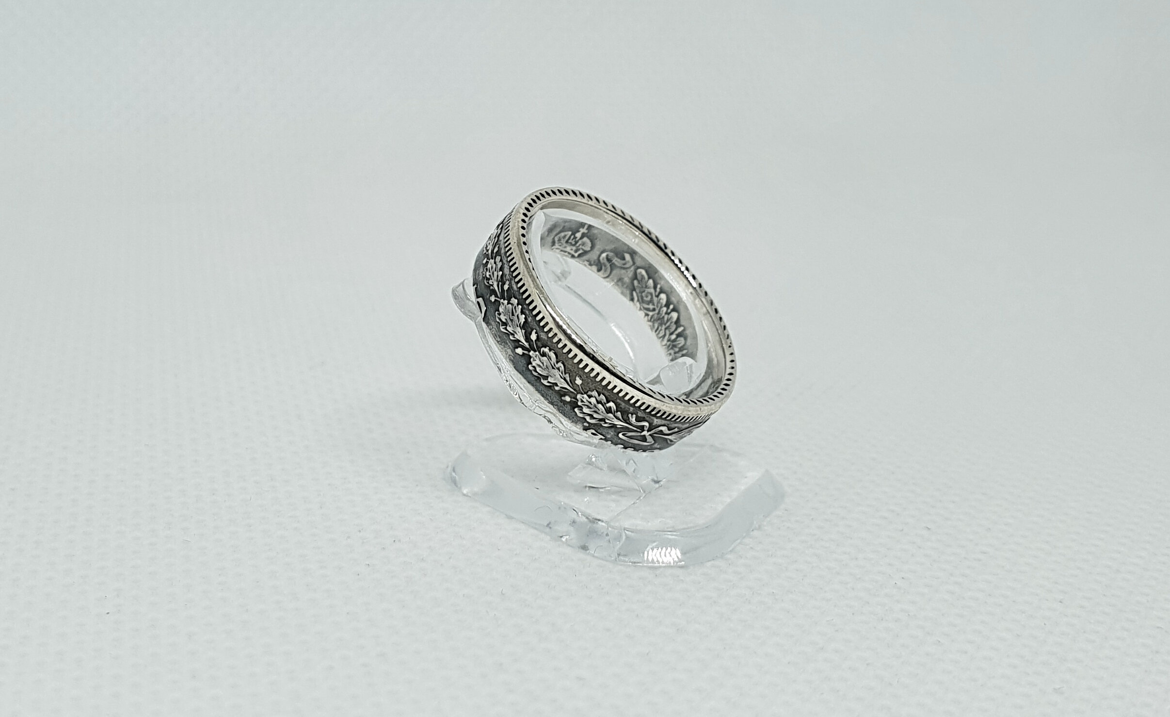 Bague Pièce De Monnaie Russe 20 Kopecks En Argent - Neuf Avec étiquettes