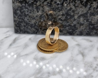 Gold 20 Franc Napoleon III coin ring