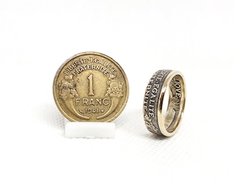 Coin Ring 1 Franc Morlon (ring corner)