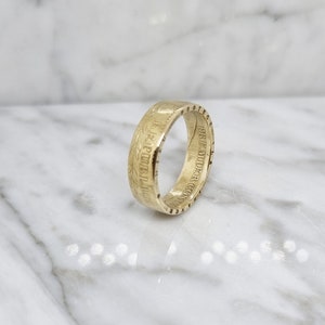 Coin ring 40 Francs Bonaparte First Consul in 21.6 Carat gold gold coin ring image 3